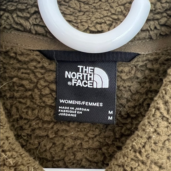 The North Face Women's Osito Bomber Sherpa Fleece Jacket Olive Green M - Picture 6 of 6
